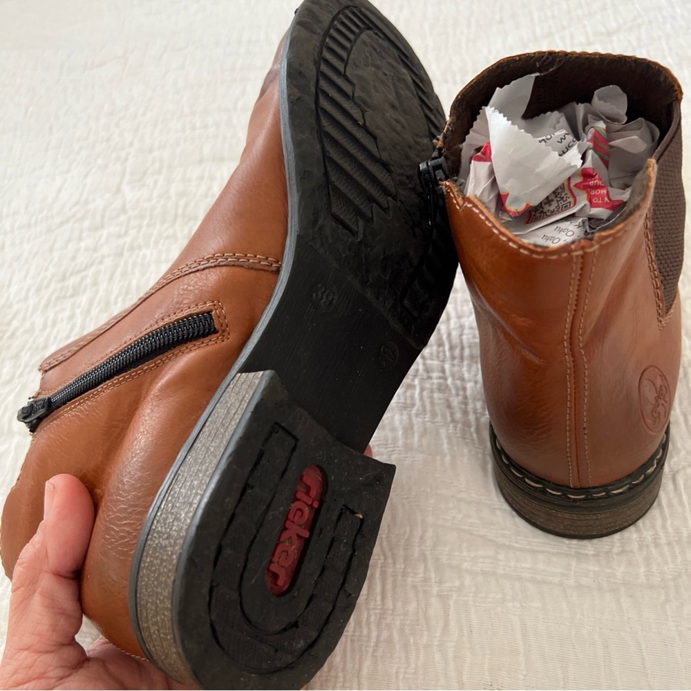 Rieker Brown Ankle Boots - Picture 7 of 7